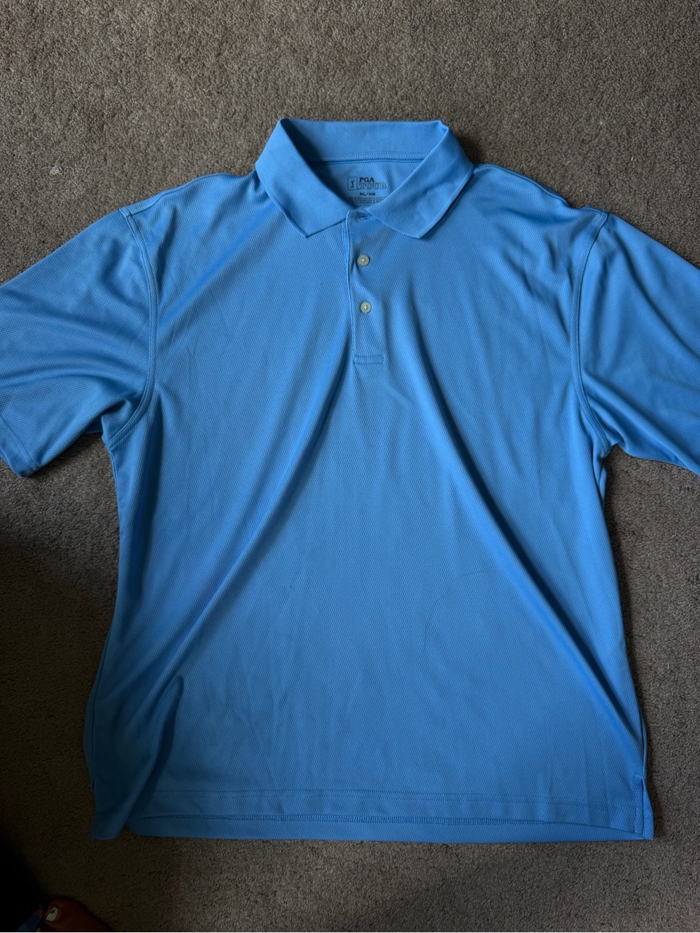 PGA TOUR Sky Blue Short-Sleeve Polo